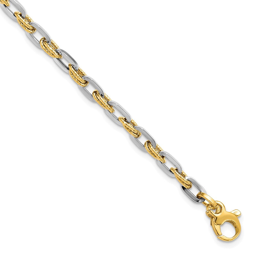 Leslie's 14K Two-tone Polished D/C BraceletLF1241-7.5