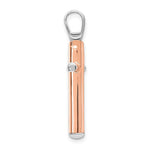 Load image into Gallery viewer, Leslie&#39;s 14K Two-tone Rose and White Gold Cross PendantLF1266
