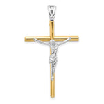 Load image into Gallery viewer, Leslie&#39;s 14K Two-tone Crucifix PendantLF1267
