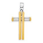 Load image into Gallery viewer, Leslie&#39;s 14K Two-tone Cross PendantLF1270
