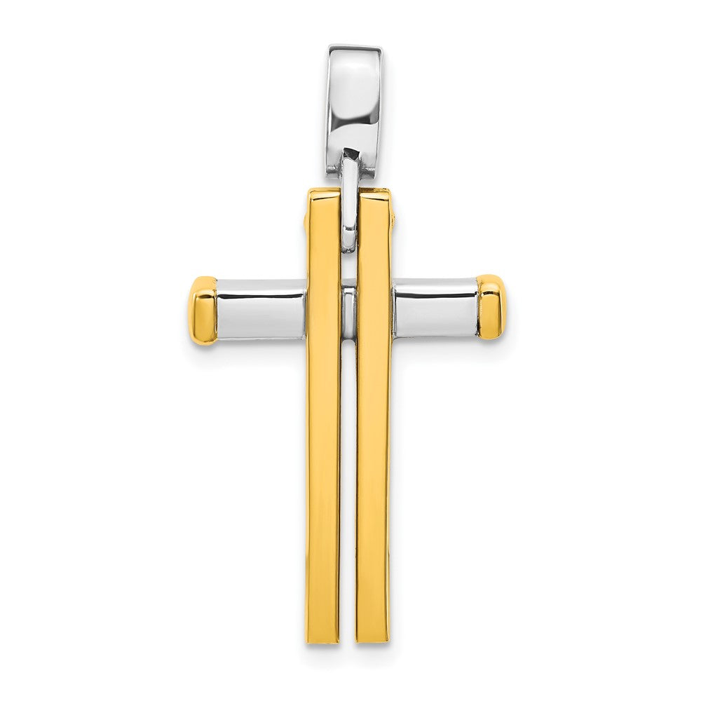 Leslie's 14K Two-tone Cross PendantLF1270