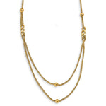 Load image into Gallery viewer, Leslie&#39;s 14K Polished Beaded Layered NecklaceLF1273-18
