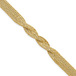 Load image into Gallery viewer, Leslie&#39;s 14K Polished Multi Strand Twisted BraceletLF1275-7.5
