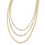 Load image into Gallery viewer, Leslie&#39;s 14K Polished D/C Layered Adjustable Slip-on NecklaceLF1276
