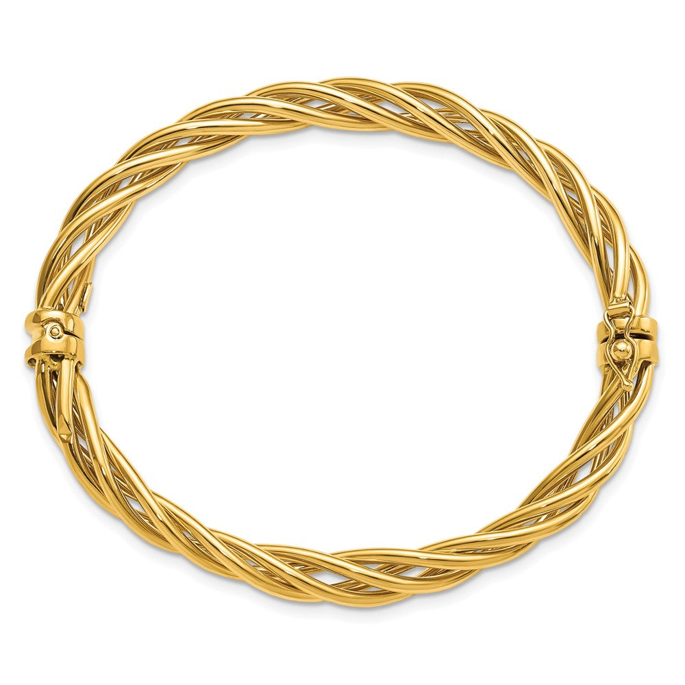 Leslie's 14K Polished Twisted Hinged BangleLF1284