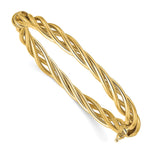 Load image into Gallery viewer, Leslie&#39;s 14K Polished Twisted Hinged BangleLF1284
