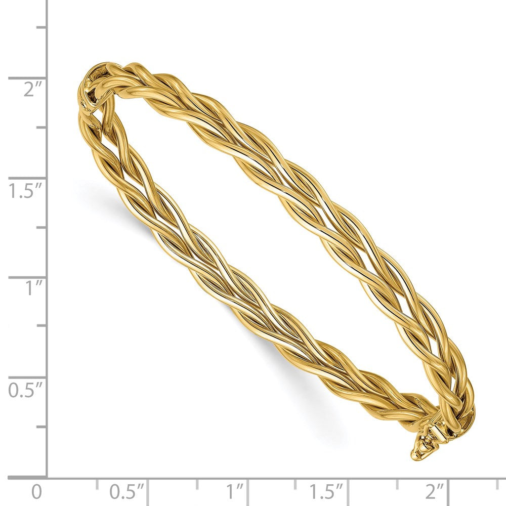 Leslie's 14K Polished Weaved Hinged BangleLF1285