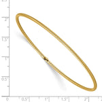 Load image into Gallery viewer, Leslie&#39;s 14K Polished Textured Slip-on BangleLF1286
