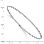 Load image into Gallery viewer, Leslie&#39;s 14K White Gold Polished Textured Slip-on BangleLF1286W
