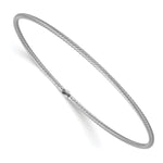 Load image into Gallery viewer, Leslie&#39;s 14K White Gold Polished Textured Slip-on BangleLF1286W
