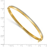 Load image into Gallery viewer, Leslie&#39;s 14K Polished Glimmer Infused Hinged BangleLF1289
