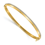 Load image into Gallery viewer, Leslie&#39;s 14K Polished Glimmer Infused Hinged BangleLF1289
