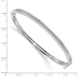 Load image into Gallery viewer, Leslie&#39;s 14K White Gold Polished Glimmer Infused Hinged BangleLF1291W
