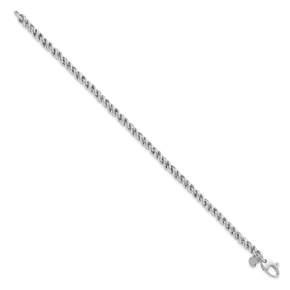 Leslie's 14K White Gold Polished Rope BraceletLF1295W-7.5