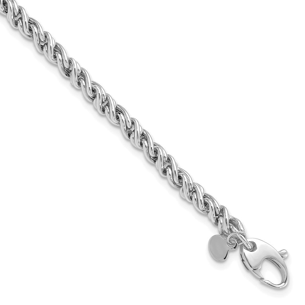 Leslie's 14K White Gold Polished Rope BraceletLF1295W-7.5