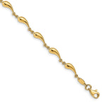Load image into Gallery viewer, Leslie&#39;s 14k Polished Fancy Link BraceletLF1305-7.75
