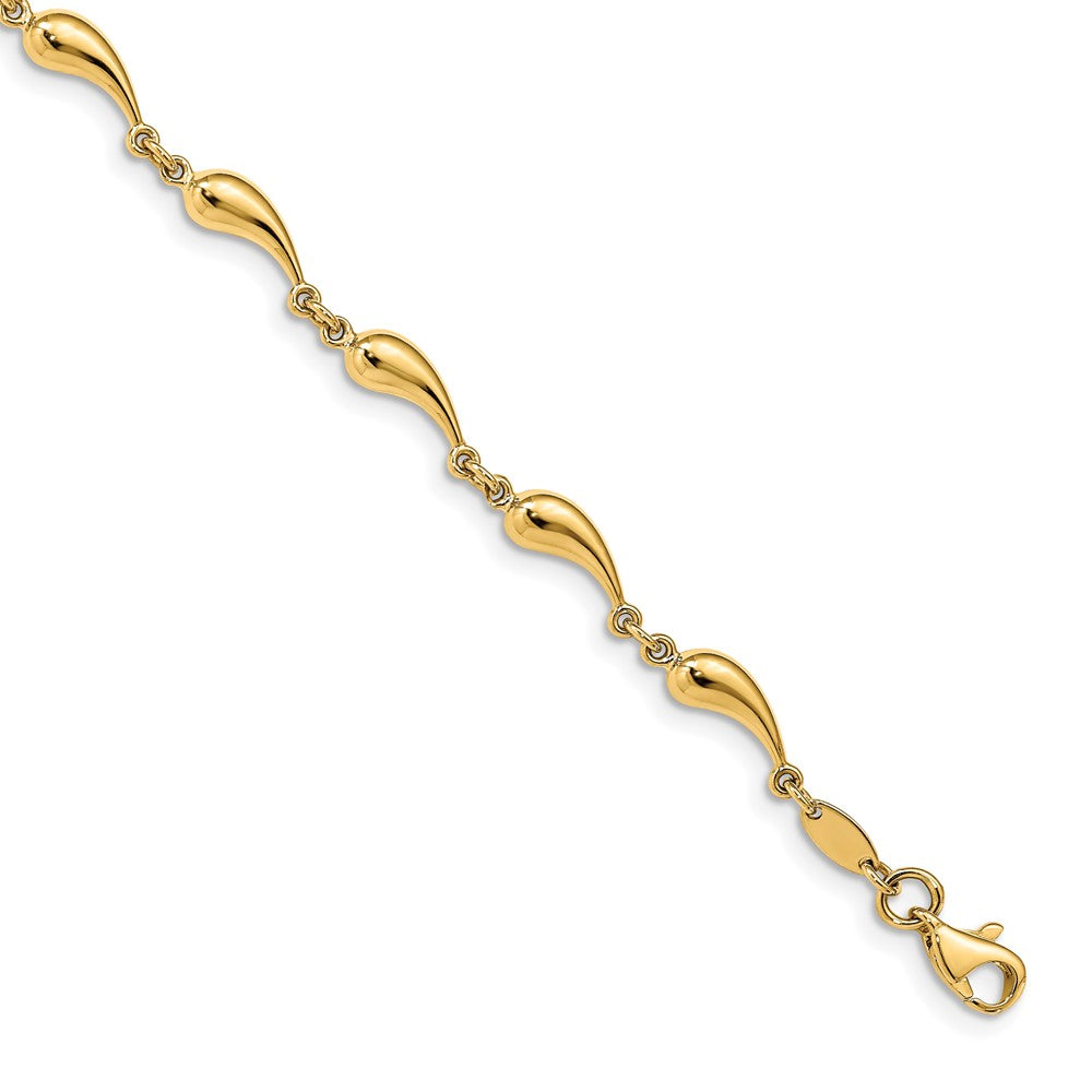 Leslie's 14k Polished Fancy Link BraceletLF1305-7.75