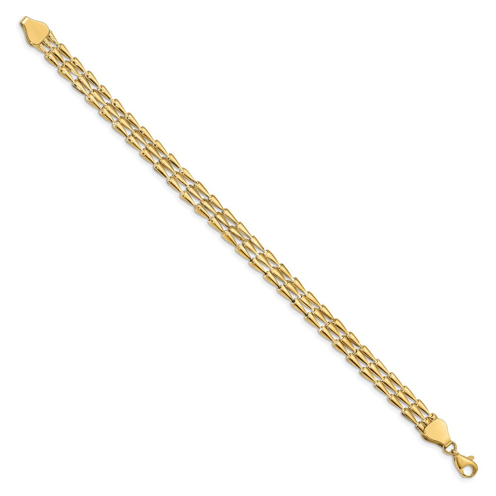 Leslie's 14k Polished Fancy Link BraceletLF1307-7.5