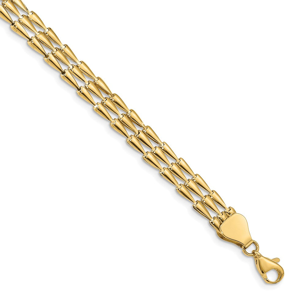 Leslie's 14k Polished Fancy Link BraceletLF1307-7.5