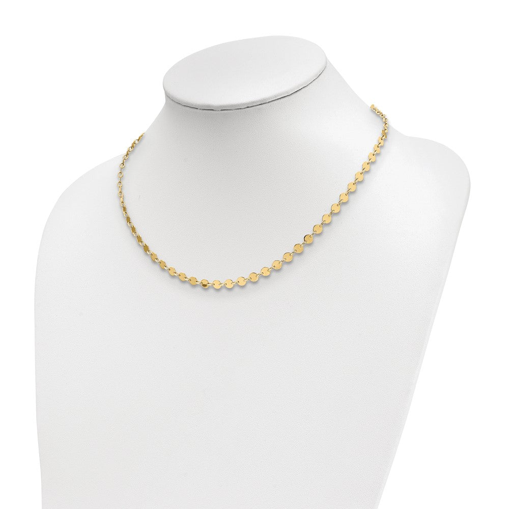 Leslie's 14k Polished NecklaceLF1308-18