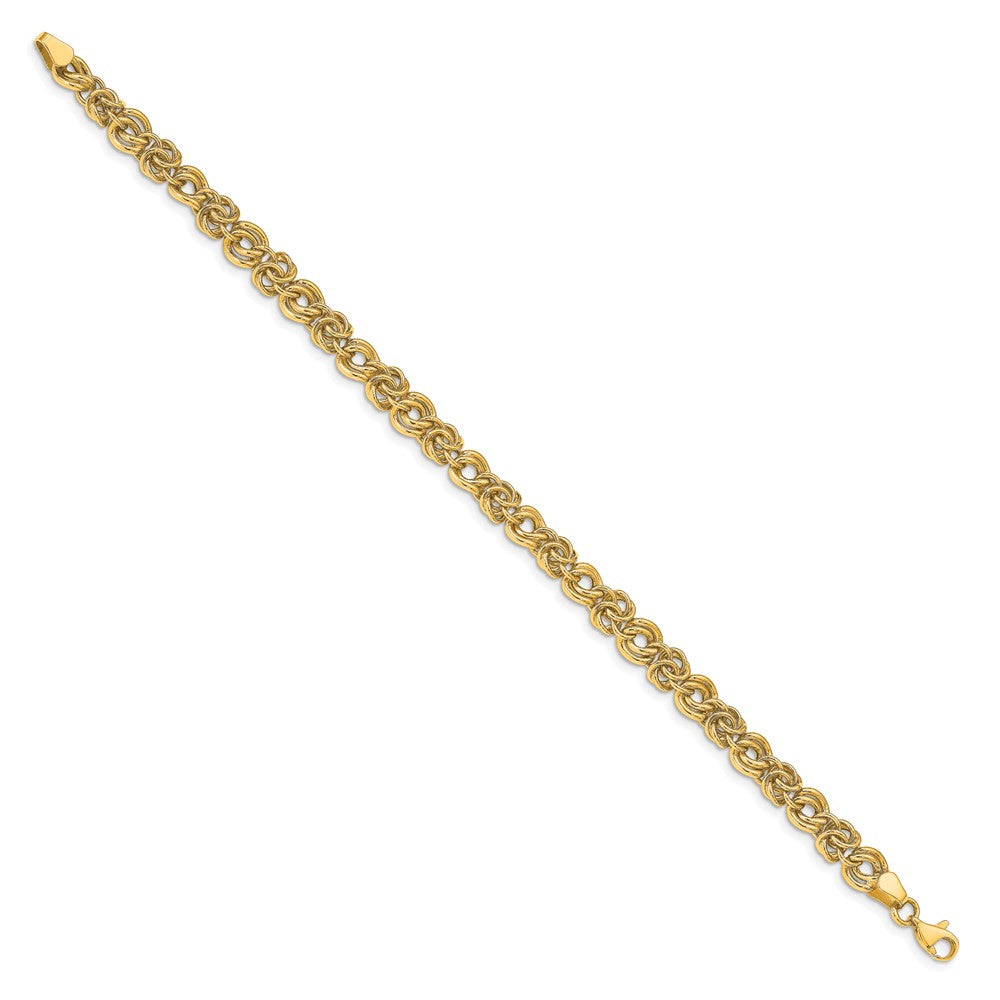 Leslie's 14k Polished Fancy Link BraceletLF1309-7.5