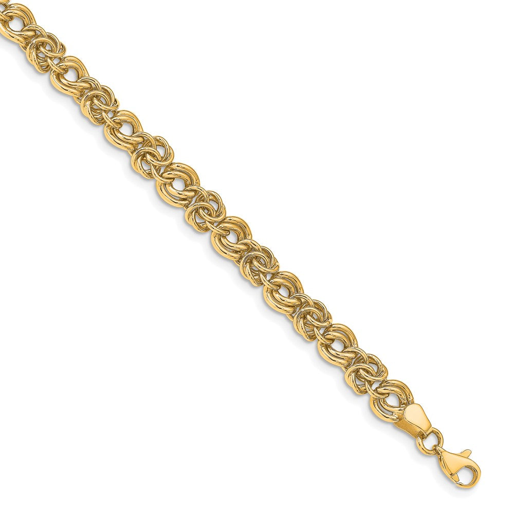 Leslie's 14k Polished Fancy Link BraceletLF1309-7.5