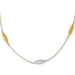 Load image into Gallery viewer, Leslie&#39;s 14k Two-tone Scratch Finish w/ 1in ext NecklaceLF1312-18
