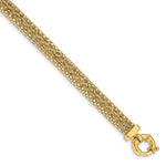 Load image into Gallery viewer, Leslie&#39;s 14k Polished Fancy BraceletLF1314-7.5
