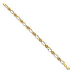 Load image into Gallery viewer, Leslie&#39;s 14k Rhodium-plated Fancy Link BraceletLF1316-7.5
