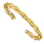 Load image into Gallery viewer, Leslie&#39;s 14k Polished Braided Cuff BraceletLF1318
