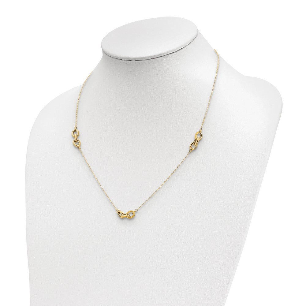 Leslie's 14k Polished w/ 1in ext. NecklaceLF1327-18.5