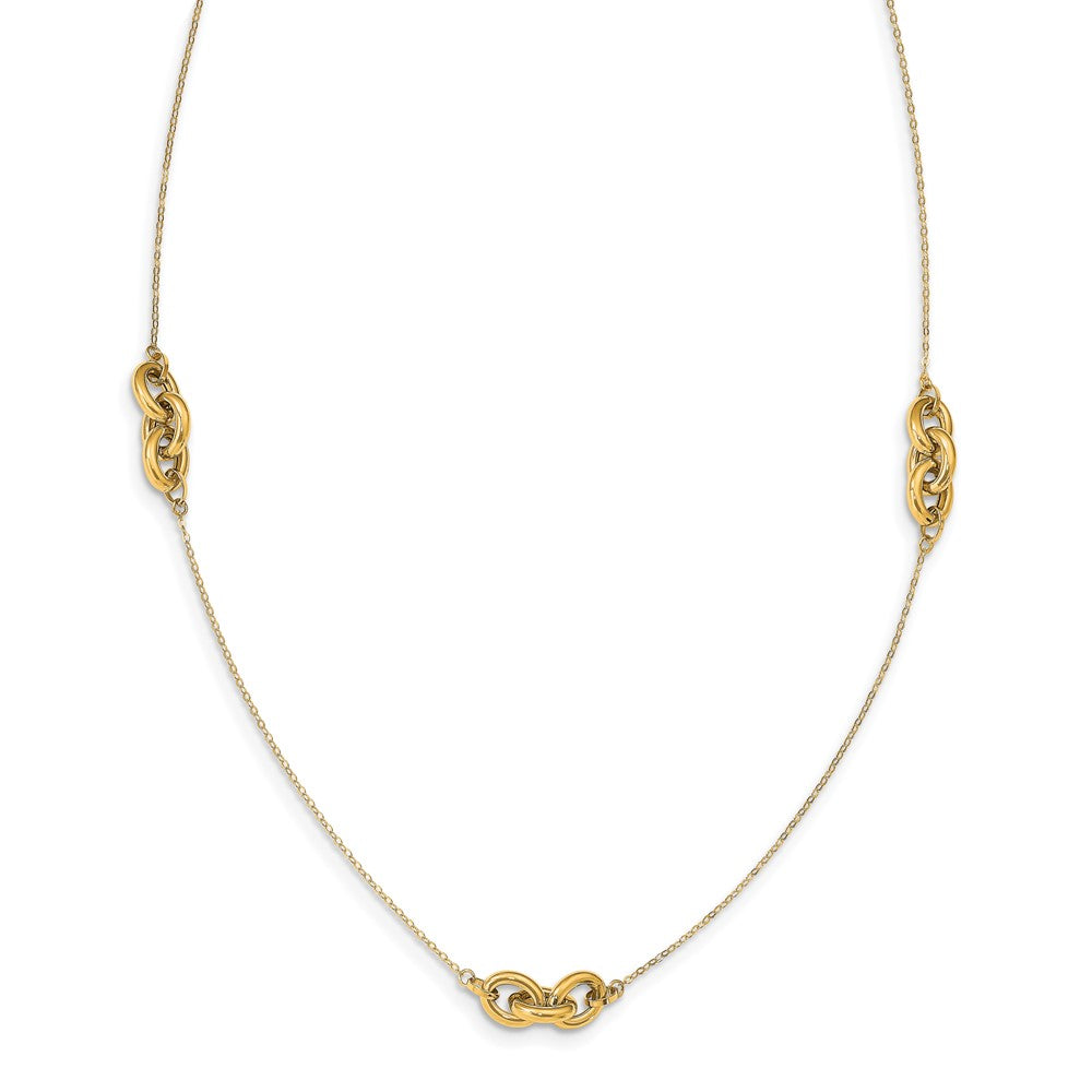 Leslie's 14k Polished w/ 1in ext. NecklaceLF1327-18.5