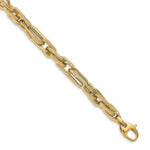Load image into Gallery viewer, Leslie&#39;s 14k Polished and Textured BraceletLF1330-7.5
