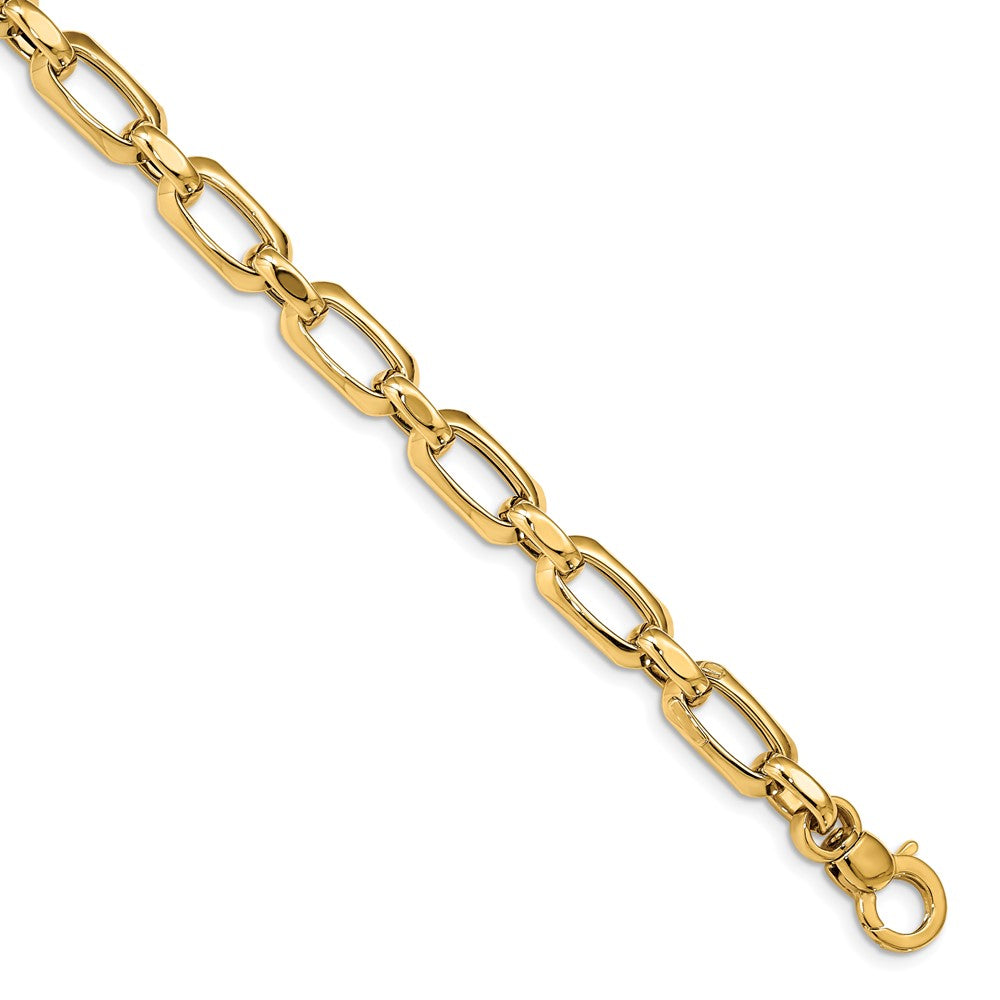 Leslie's 14k Polished and Textured BraceletLF1332-7.75