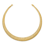 Load image into Gallery viewer, Leslie&#39;s 14k Polished/Textured Stretch NecklaceLF1335-18
