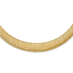 Load image into Gallery viewer, Leslie&#39;s 14k Polished/Textured Stretch NecklaceLF1335-18
