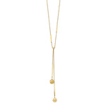 Load image into Gallery viewer, Leslie&#39;s 14k Polished and Scratch-finish w/ 2in ext Y-Drop NecklaceLF1341-17
