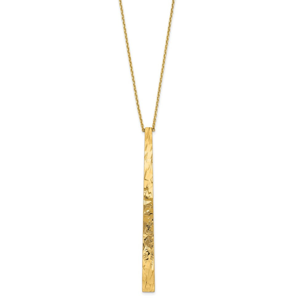 Leslie's 14k Polished D/C NecklaceLF1351-18