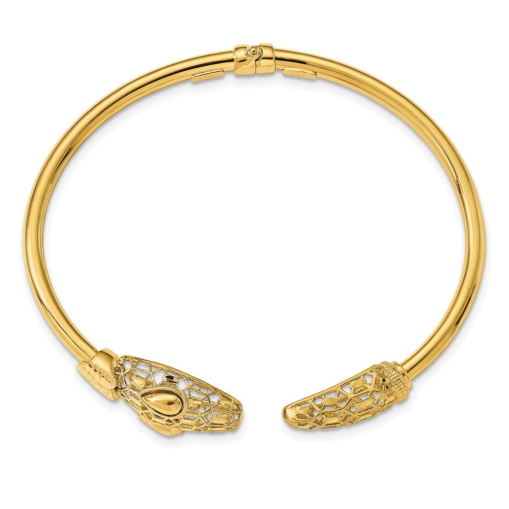 Leslie's 14k Polished Snake Hinged BangleLF1353