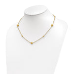 Load image into Gallery viewer, Leslie&#39;s 14k Polished and Scratch-Finish Beaded w/ 2in ext. NecklaceLF1357-17
