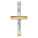 Load image into Gallery viewer, Leslie&#39;s 14k Two-tone Polished Crucifix PendantLF1360
