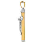 Load image into Gallery viewer, Leslie&#39;s 14k Two-tone Polished Crucifix PendantLF1361
