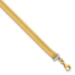 Load image into Gallery viewer, Leslie&#39;s 14k Two-tone Polished Triangle BraceletLF1371-8
