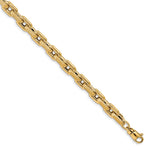 Load image into Gallery viewer, Leslie&#39;s 14k Polished and Textured Fancy Link BraceletLF1372-7.5

