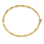 Load image into Gallery viewer, Leslie&#39;s 14k Polished D/C Twisted Hinged BangleLF1374

