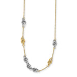 Load image into Gallery viewer, Leslie&#39;s 14k Two-tone Polished and D/C w/ 1.25in ext NecklaceLF1376-16.75
