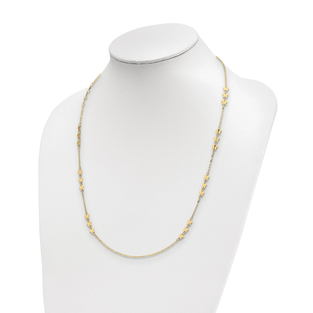Leslie's 14k Polished Butterfly NecklaceLF1378-24