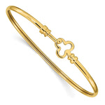 Load image into Gallery viewer, Leslie&#39;s 14k Polished Clover Flexible BraceletLF1379
