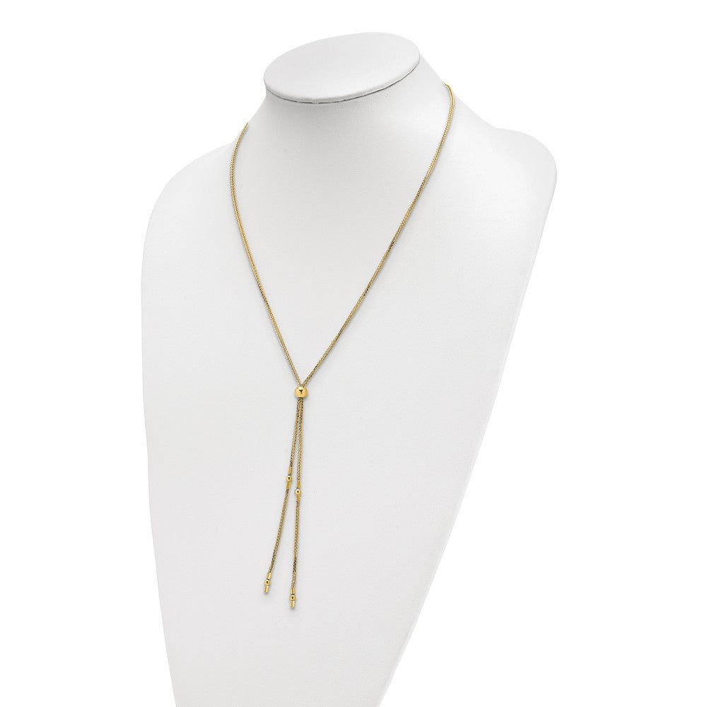 Leslie's 14k Polished Adjustable NecklaceLF1385-20