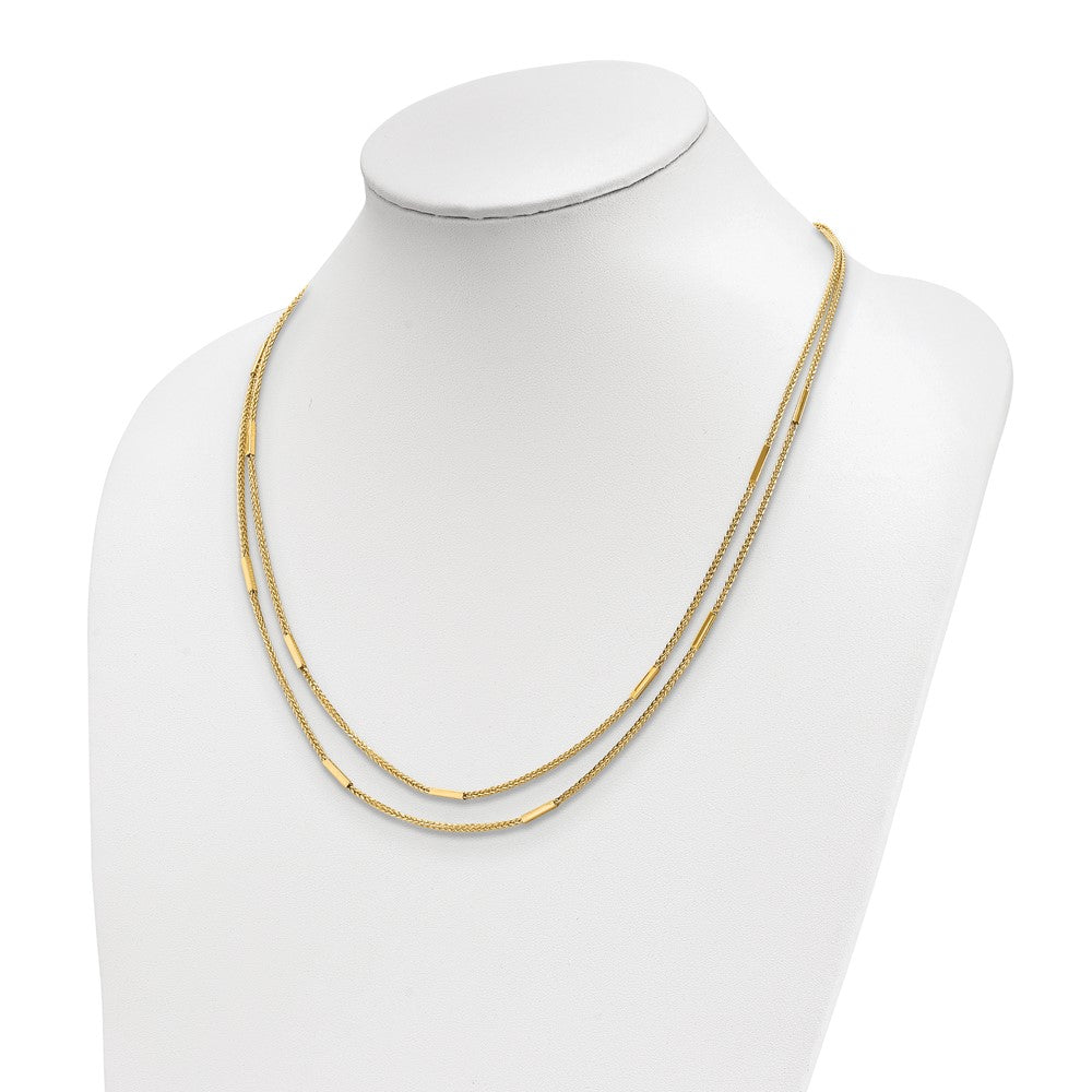 Leslie's 14k Polished Multi-strand NecklaceLF1386-18